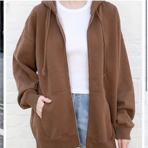 Brandy Melville Brown Christie Hoodie